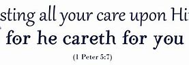 Image result for 1 Peter 5 Verse 7