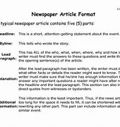 Image result for News Report Article Example