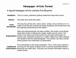 Image result for Example of an Article Writing