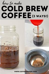 Image result for how to making cold brewed coffee bag