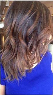 Image result for Medium Brown Hair with Caramel Balayage