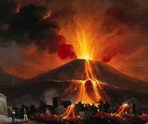 Image result for Mount Vesuvius Eruption Painting