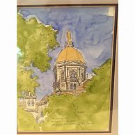 Image result for Notre Dame Golden Dome Drawing