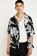 Image result for Black and White Hawaiian Shirt