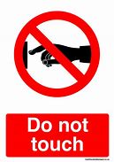 Image result for Do Not Touch the Wall Signs
