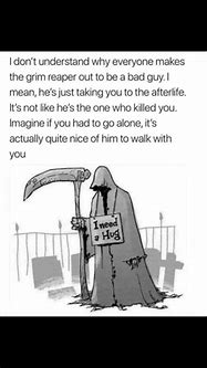 Image result for Grim Reaper Fake Freinds Quotes