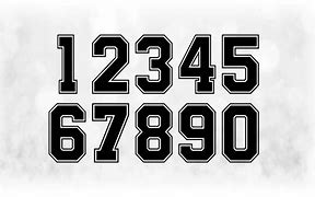 Image result for Jersey Number Font Free