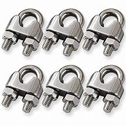 Image result for Steel Cable Clamps