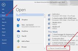 Image result for An You Recover a Unsaved Word Document