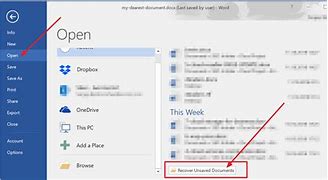 Image result for Can You Recover a Word Document Not Saved
