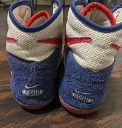Image result for Red White and Blue Wrestling Shoes