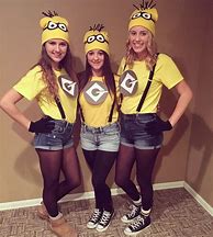 Image result for Minion Costumes for Girls Halloween Homemade
