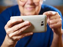 Image result for Senior with iPhone