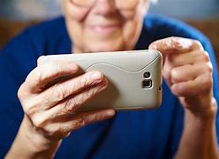 Image result for Old Person Using Cell Phone