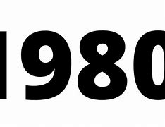 Image result for 1980 Number