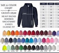 Image result for Hooded Sweatshirt Size Chart