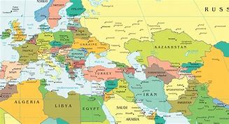 Image result for Middle East and Central Asia Map