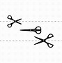 Image result for Scissors Cutting Line Clip Art