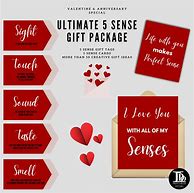 Image result for 5 Senses Valntines Day Gifts for Him