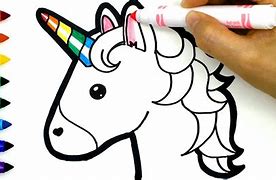 Image result for How to Draw a Cute Unicorn Emoji