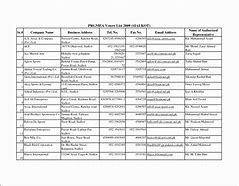 Image result for Business Phone List Template