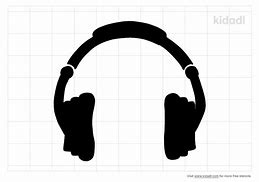 Image result for Headphones Stencil