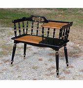 Image result for Antique Gossip Bench Phone Table