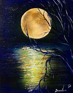 Image result for Abstract Moon Paintings