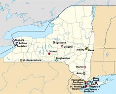 Image result for Map Upstate New York NY