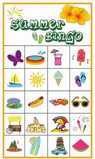 Image result for Summer Bingo Cards