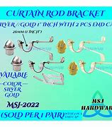 Image result for 1 Inch Silver Curtain Rods