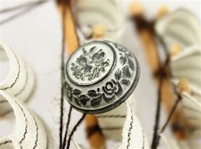 Image result for Metal Flower Buttons
