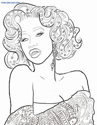 Image result for Cardi B Drawing Coloring Page