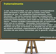 Image result for fraternalmente