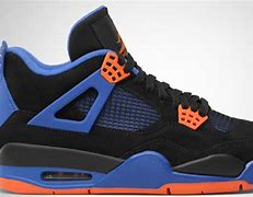 Image result for Blue and Orange Jordan 4