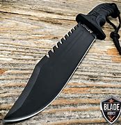 Image result for Survival Knife Black
