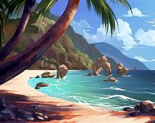 Image result for Tropical Island Concept Art