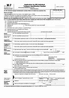 Image result for W7 Tax Form