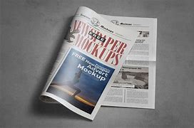 Image result for Newspaper Mockup Landscape