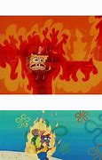 Image result for Spongebob Throwing Paper in Fire Meme