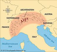 Image result for Alps Map Europe