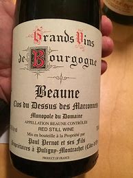 Image result for Paul Pernot ses Beaune Clos Dessus Marconnets