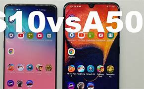 Image result for Samsung A50 vs S10