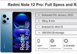 Image result for Redmi Note 12 Specs