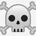 Image result for Skeleton Emoji Skull Crossbones
