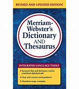 Image result for Merriam-Webster Thesaurus