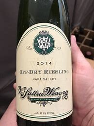 Image result for V Sattui Riesling Off Dry