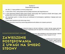 Image result for co_to_za_zawieszenie_postępowania