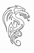 Image result for Dragon Pin Art Red Outline
