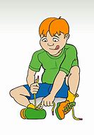 Image result for Tying Shoes Cartoon